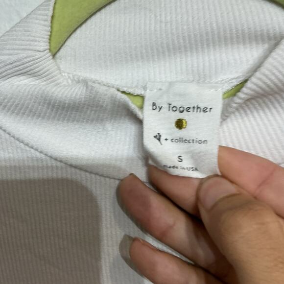 By Together White Long Sleeve Mock Neck Turtleneck Sz S - Picture 4 of 9